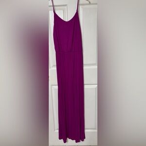 GAP Women’s Rich Purple Rayon Maxi Dress